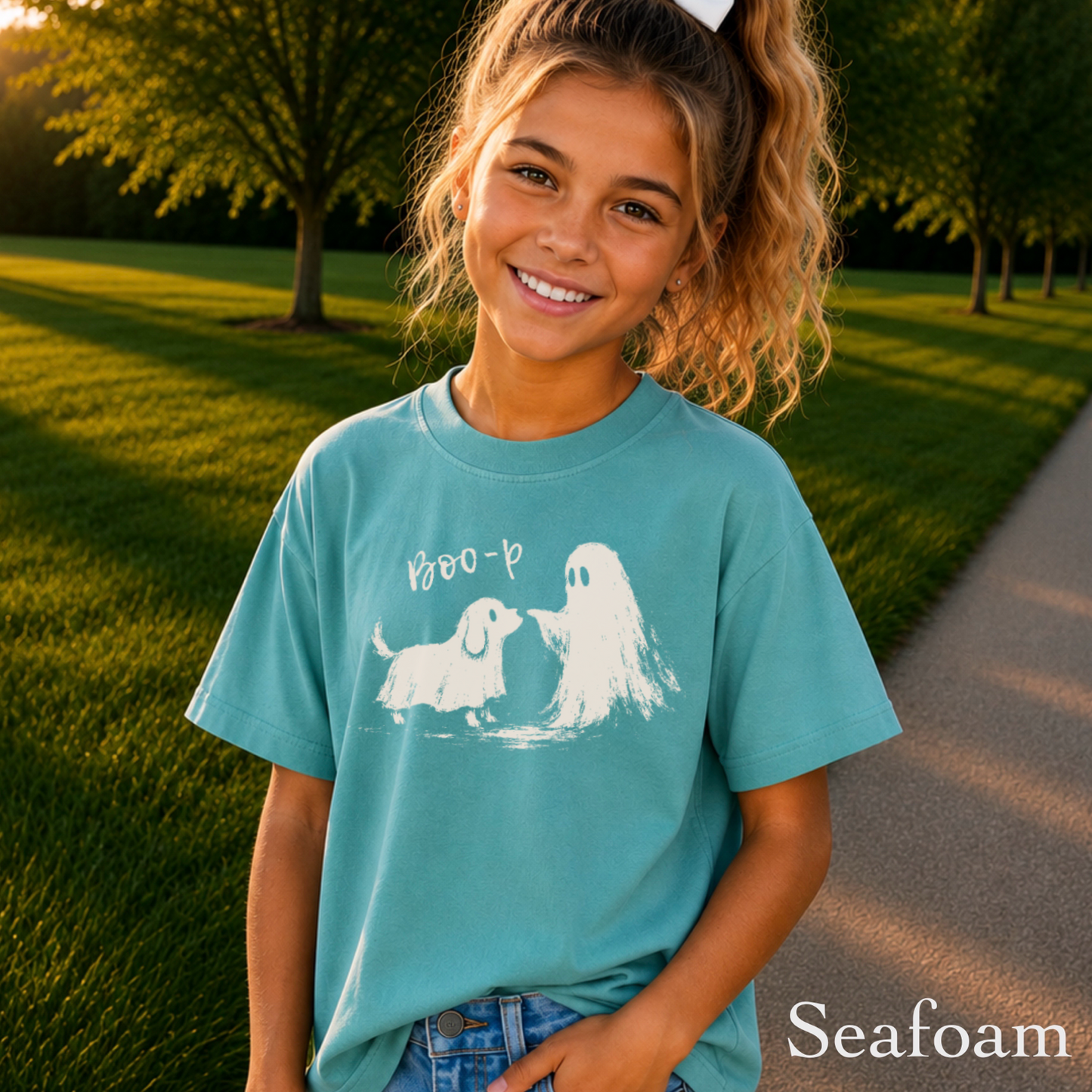 Boo-P Halloween Youth Comfort Color T-Shirt