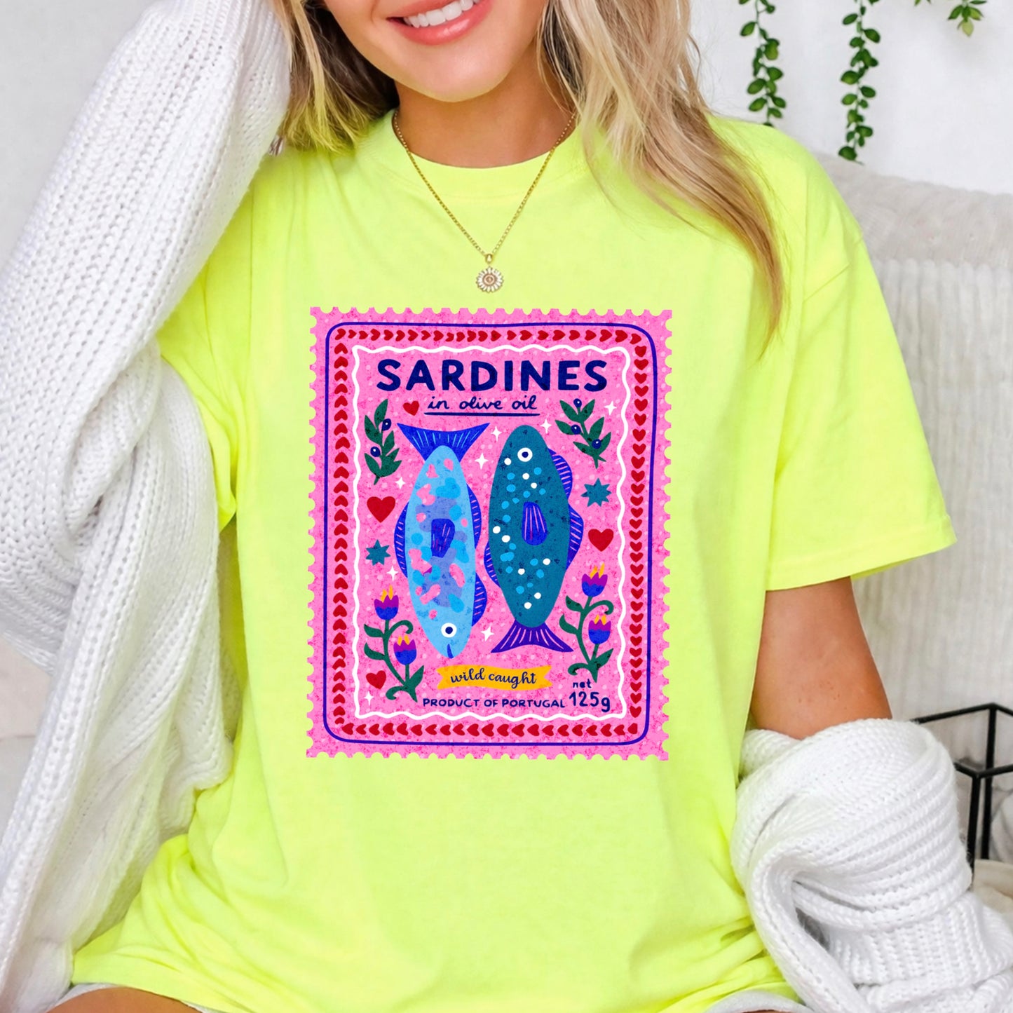 Sardines Comfort Color Graphic Tee