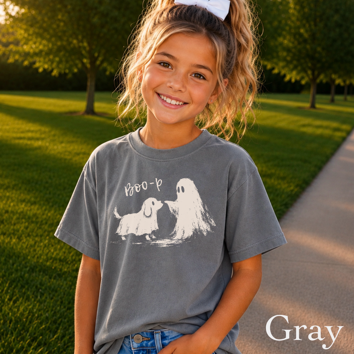 Boo-P Halloween Youth Comfort Color T-Shirt