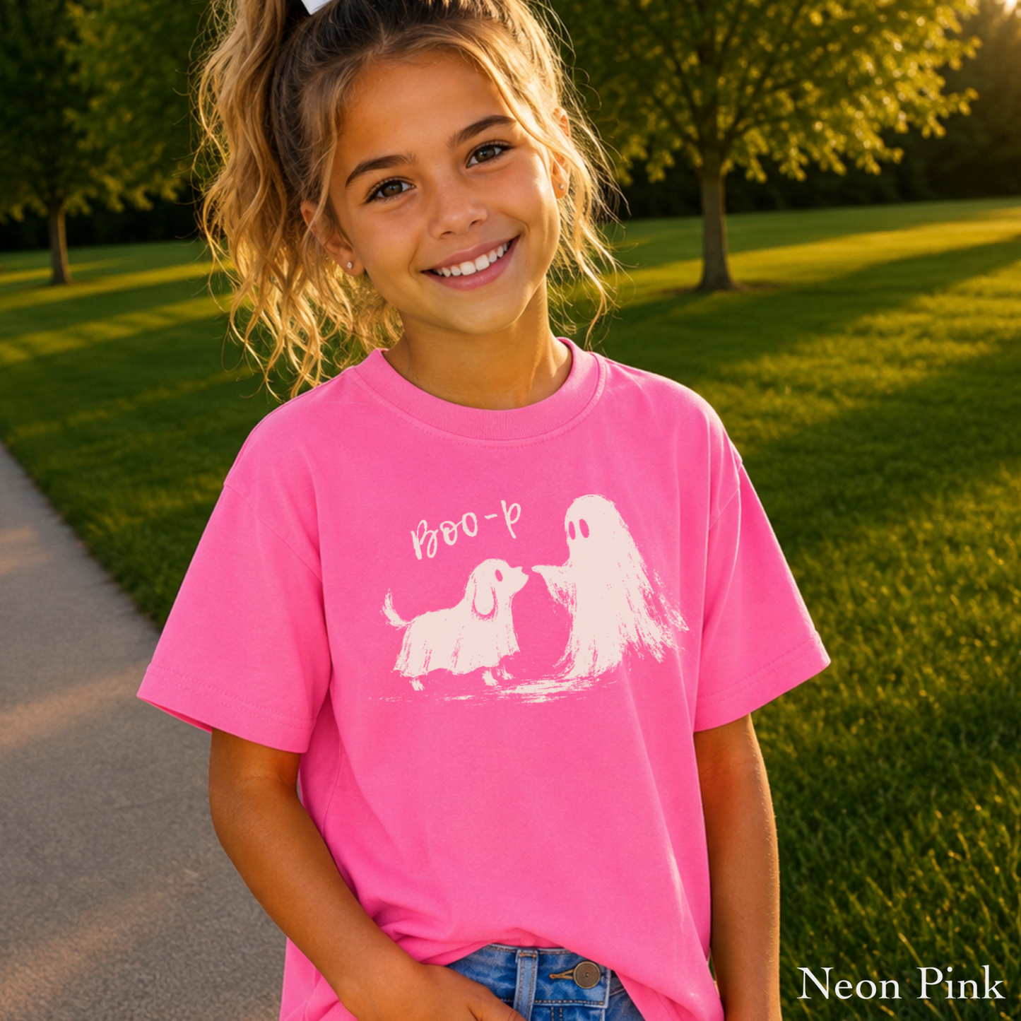 Boo-P Halloween Youth Comfort Color T-Shirt