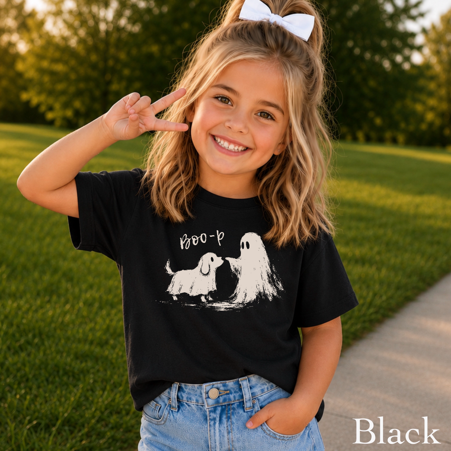 Boo-P Halloween Youth Comfort Color T-Shirt