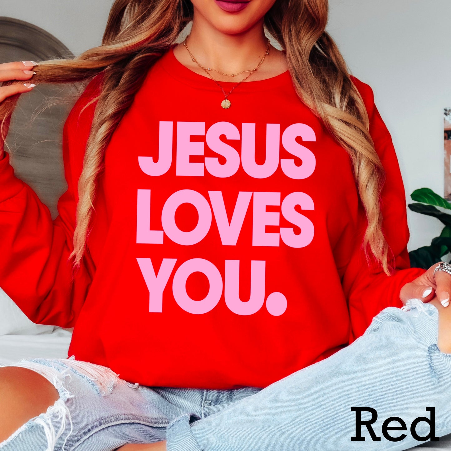 Jesus Loves You Screen Print Transfer
