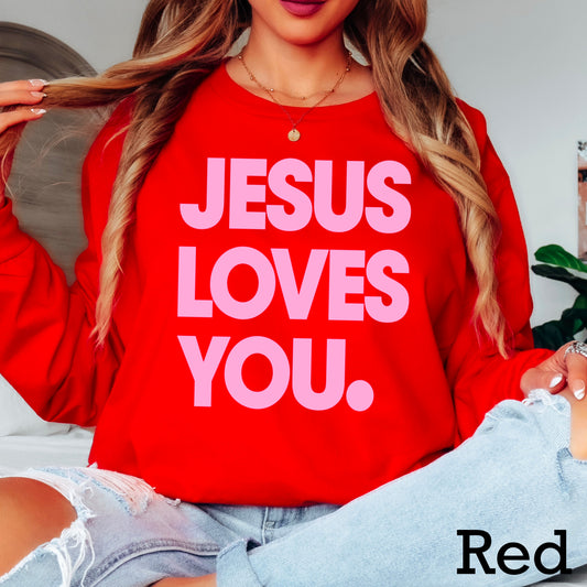 Jesus Loves You Screen Print Transfer