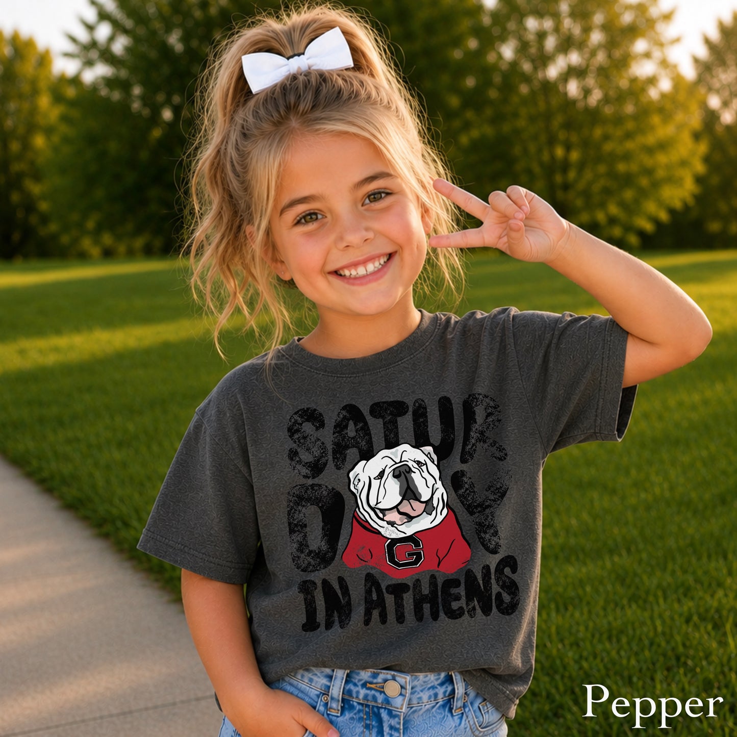 Saturday Red & Black Youth Comfort Color T-Shirt