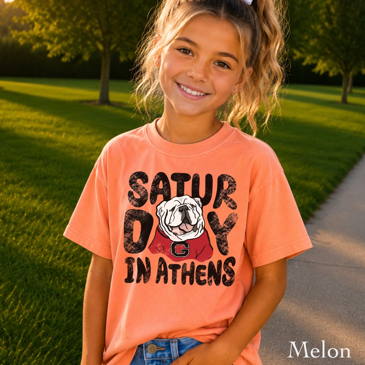 Saturday Red & Black Youth Comfort Color T-Shirt