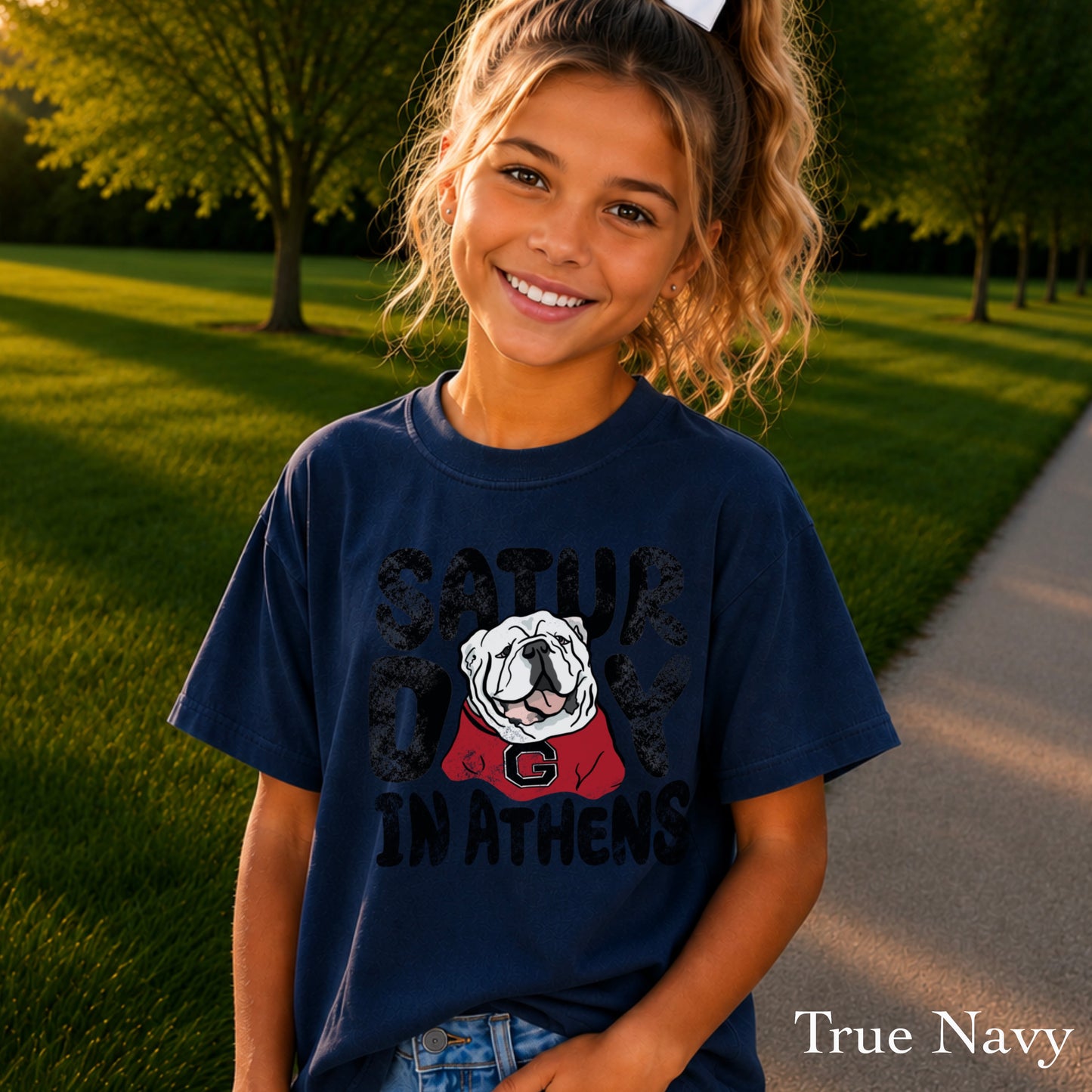 Saturday Red & Black Youth Comfort Color T-Shirt