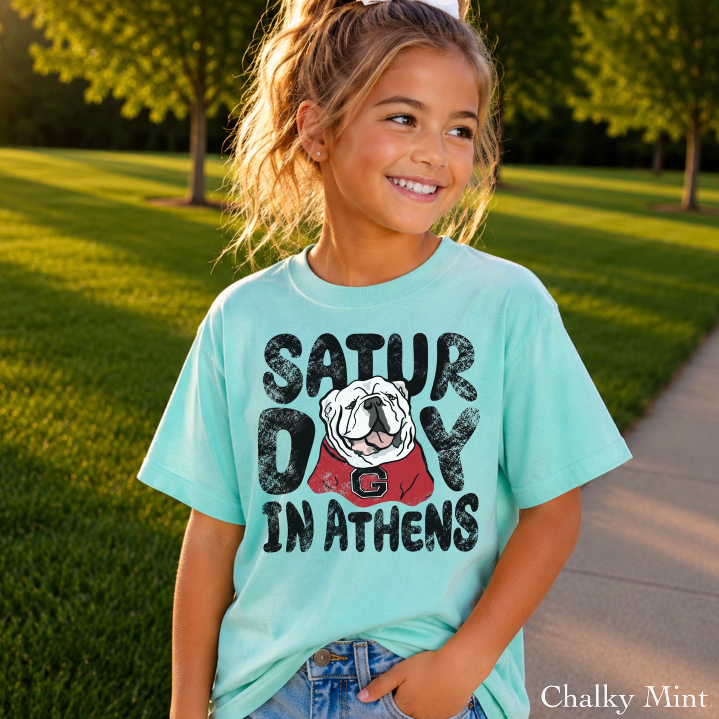 Saturday Red & Black Youth Comfort Color T-Shirt