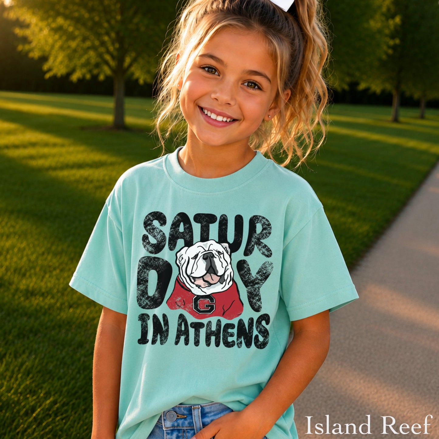Saturday Red & Black Youth Comfort Color T-Shirt