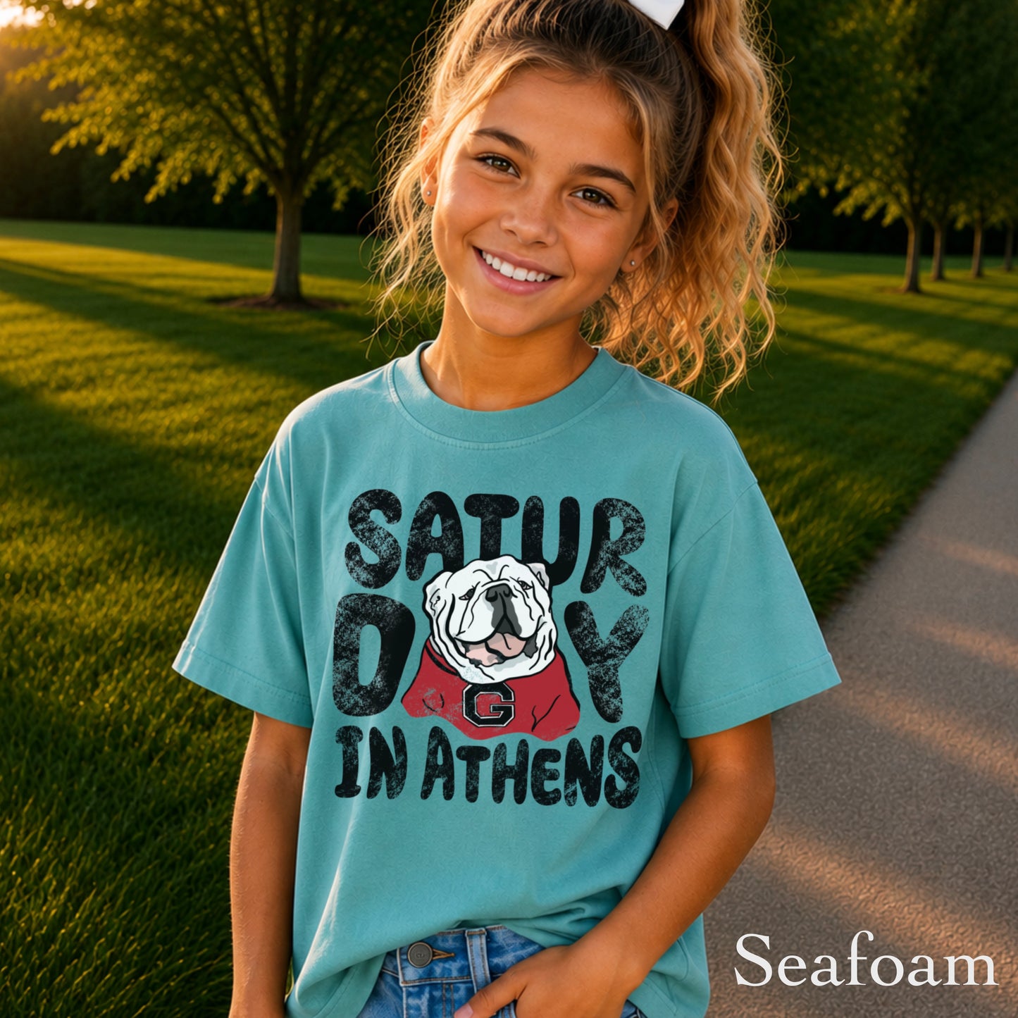 Saturday Red & Black Youth Comfort Color T-Shirt