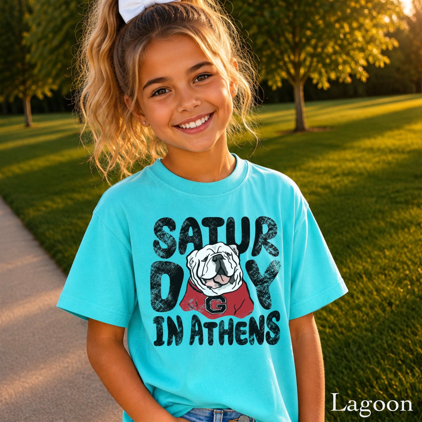 Saturday Red & Black Youth Comfort Color T-Shirt