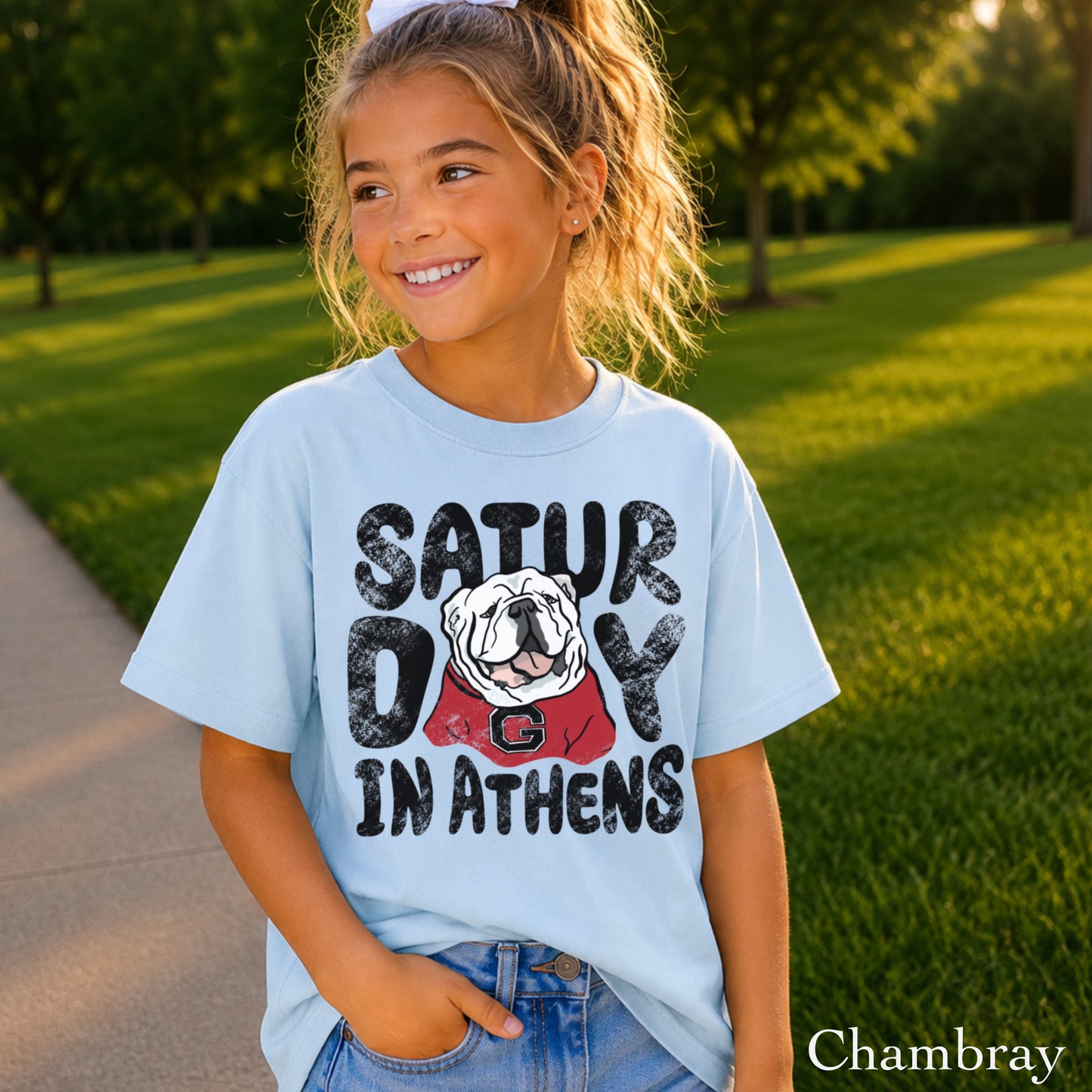 Saturday Red & Black Youth Comfort Color T-Shirt
