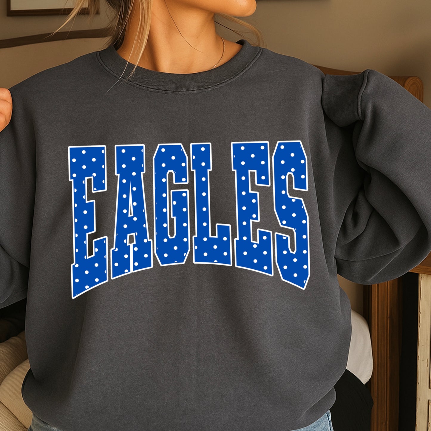Eagles Polka Dot Crewneck Sweatshirt
