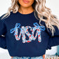 USA Bows Crewneck Sweatshirt