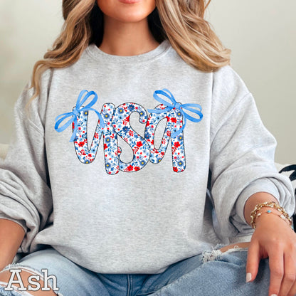 USA Bows Crewneck Sweatshirt