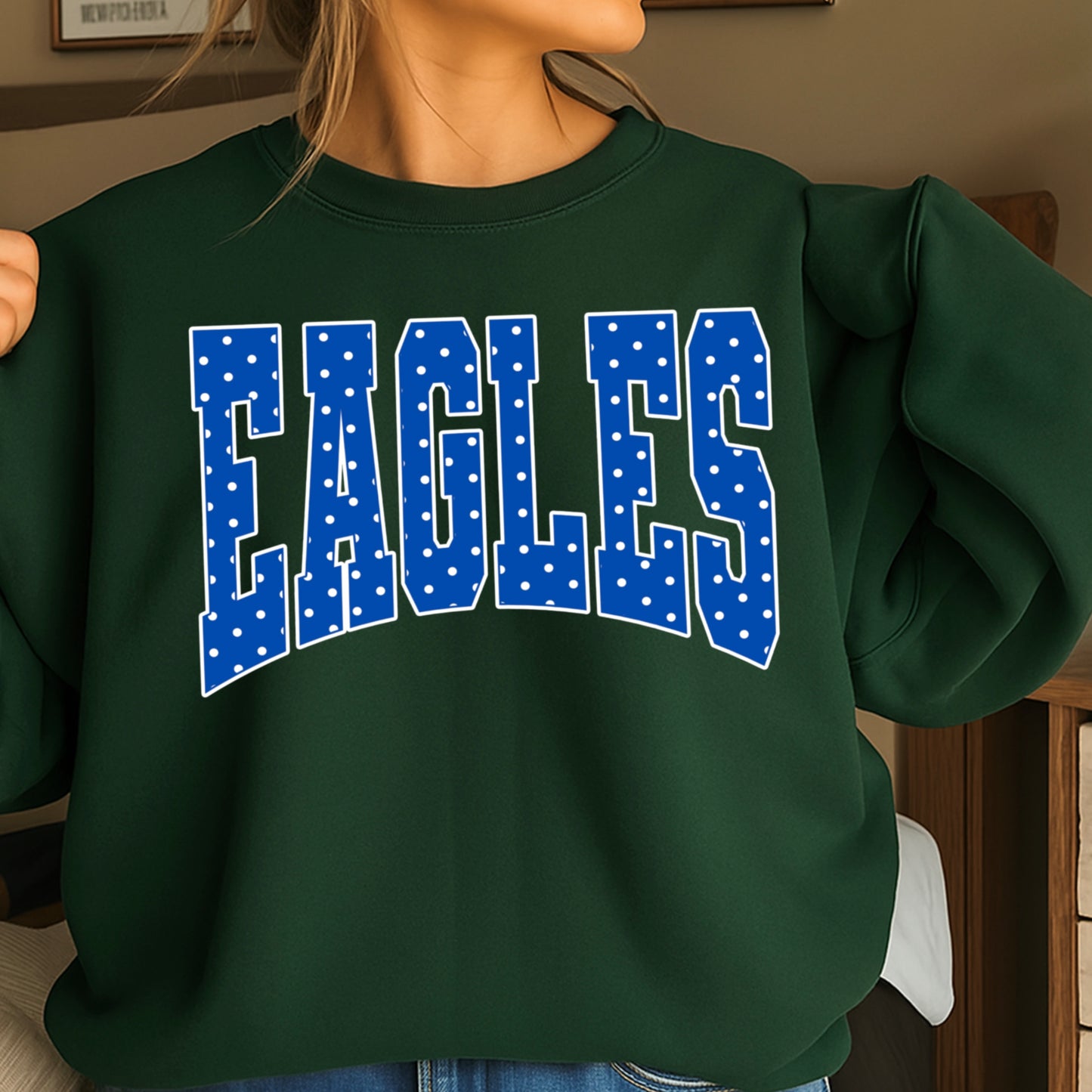 Eagles Polka Dot Crewneck Sweatshirt
