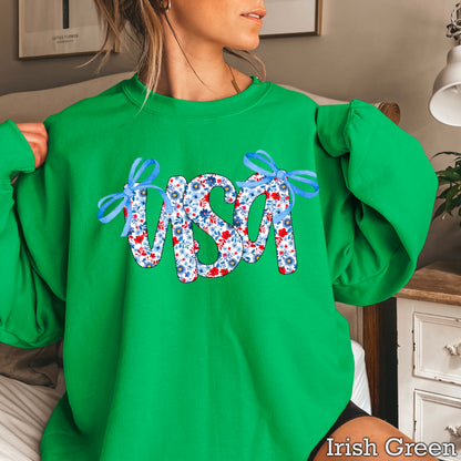 USA Bows Crewneck Sweatshirt