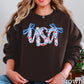 USA Bows Crewneck Sweatshirt