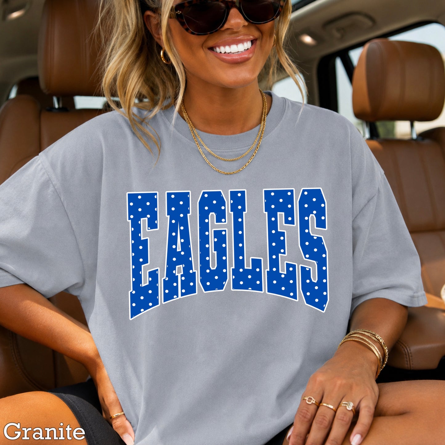 Eagles Polka Dot Comfort Color Graphic Tee
