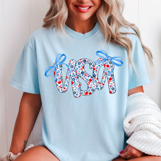USA Bows Comfort Color Graphic Tee