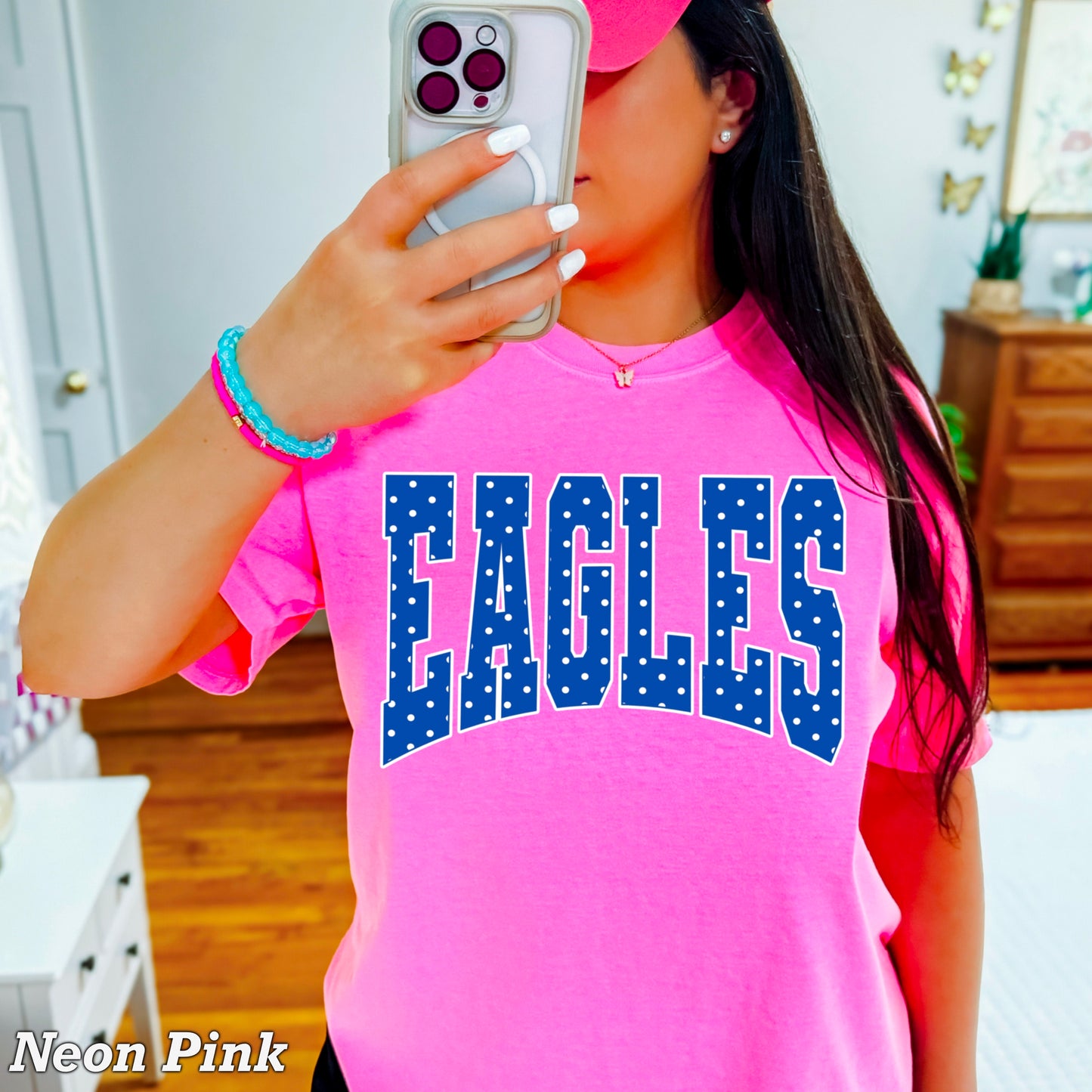 Eagles Polka Dot Comfort Color Graphic Tee