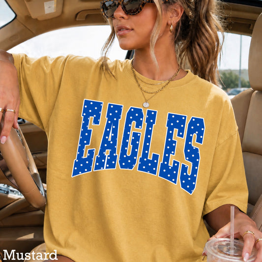 Eagles Polka Dot Comfort Color Graphic Tee