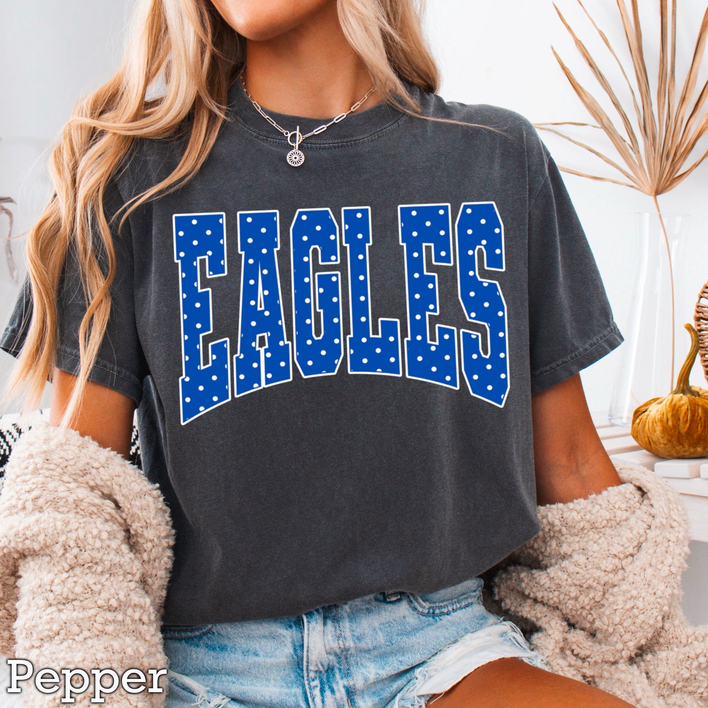 Eagles Polka Dot Comfort Color Graphic Tee