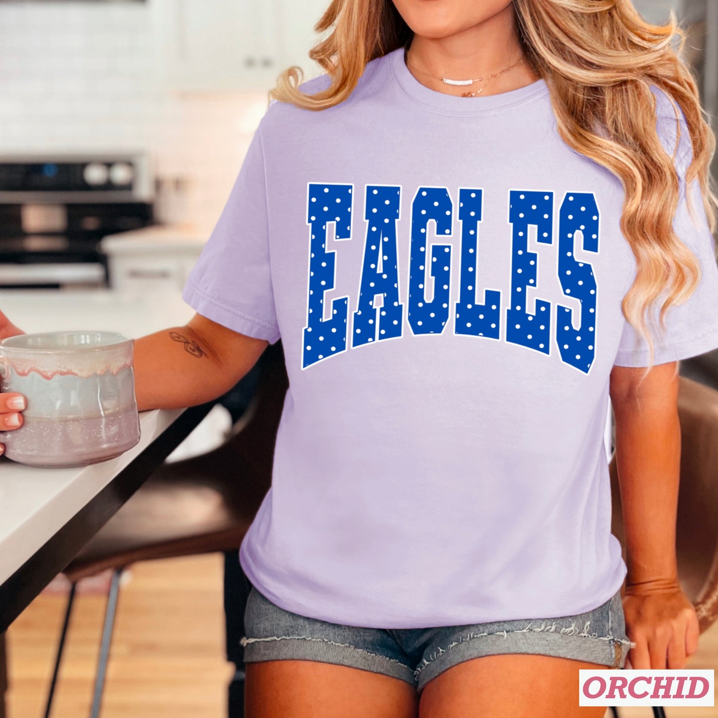 Eagles Polka Dot Comfort Color Graphic Tee