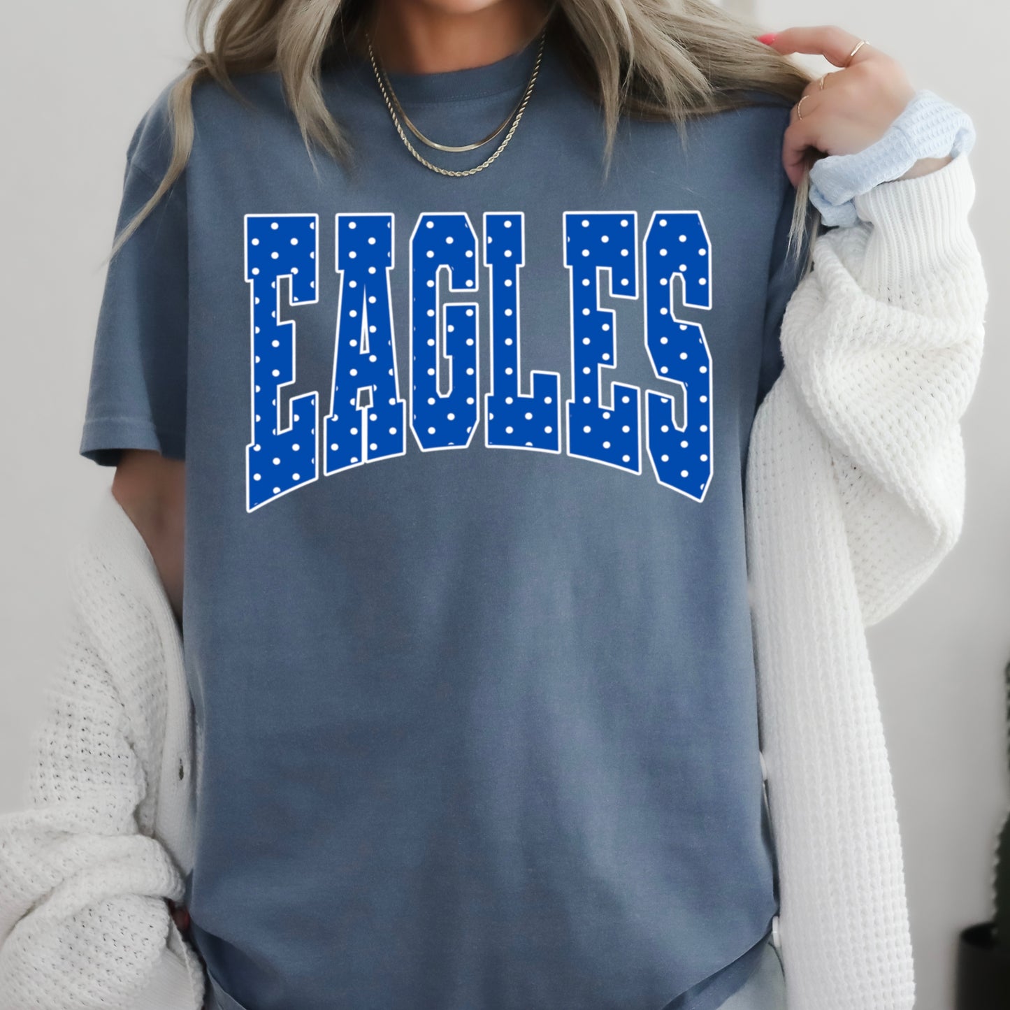 Eagles Polka Dot Comfort Color Graphic Tee