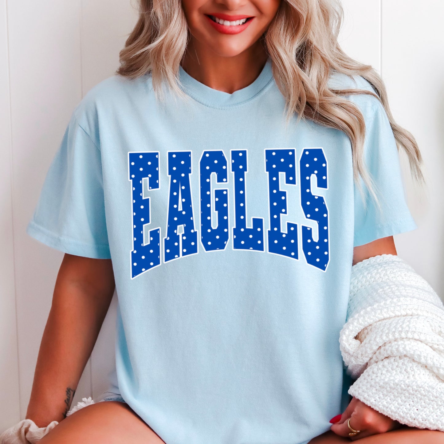 Eagles Polka Dot Comfort Color Graphic Tee