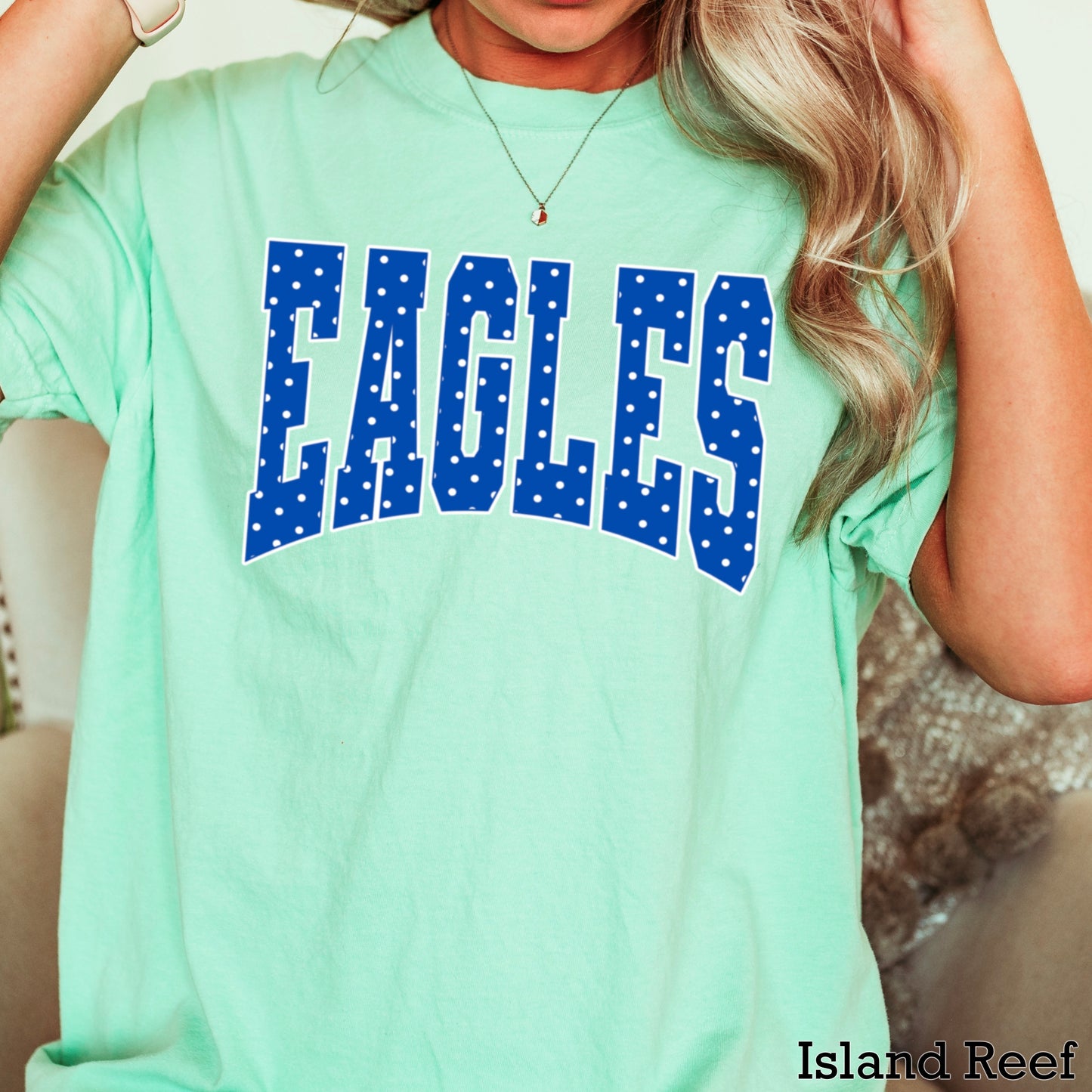 Eagles Polka Dot Comfort Color Graphic Tee