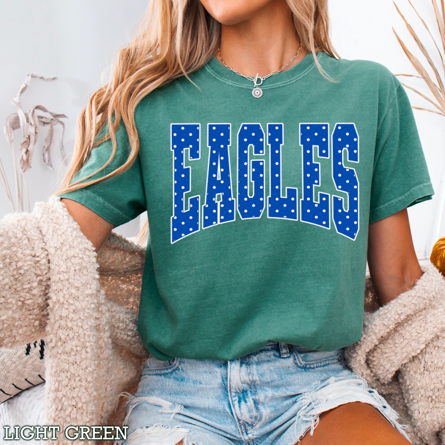 Eagles Polka Dot Comfort Color Graphic Tee
