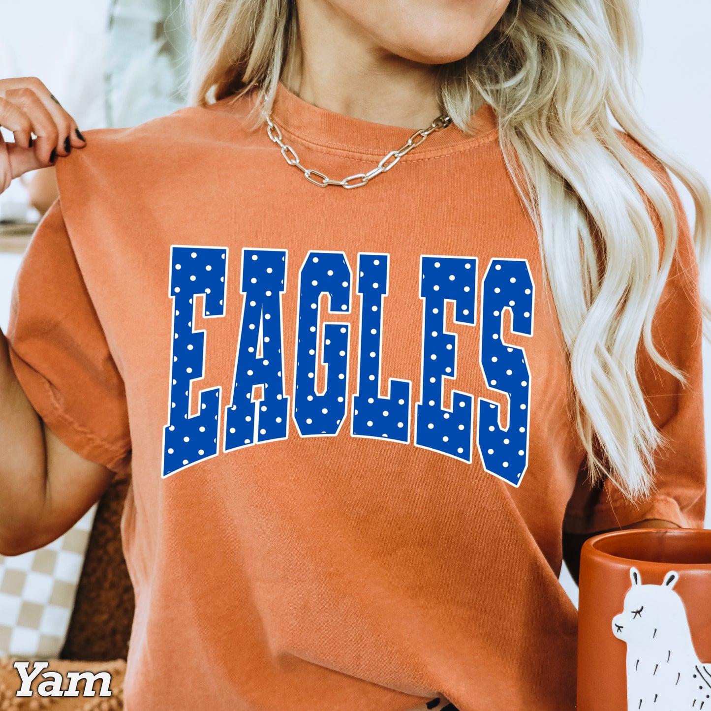 Eagles Polka Dot Comfort Color Graphic Tee