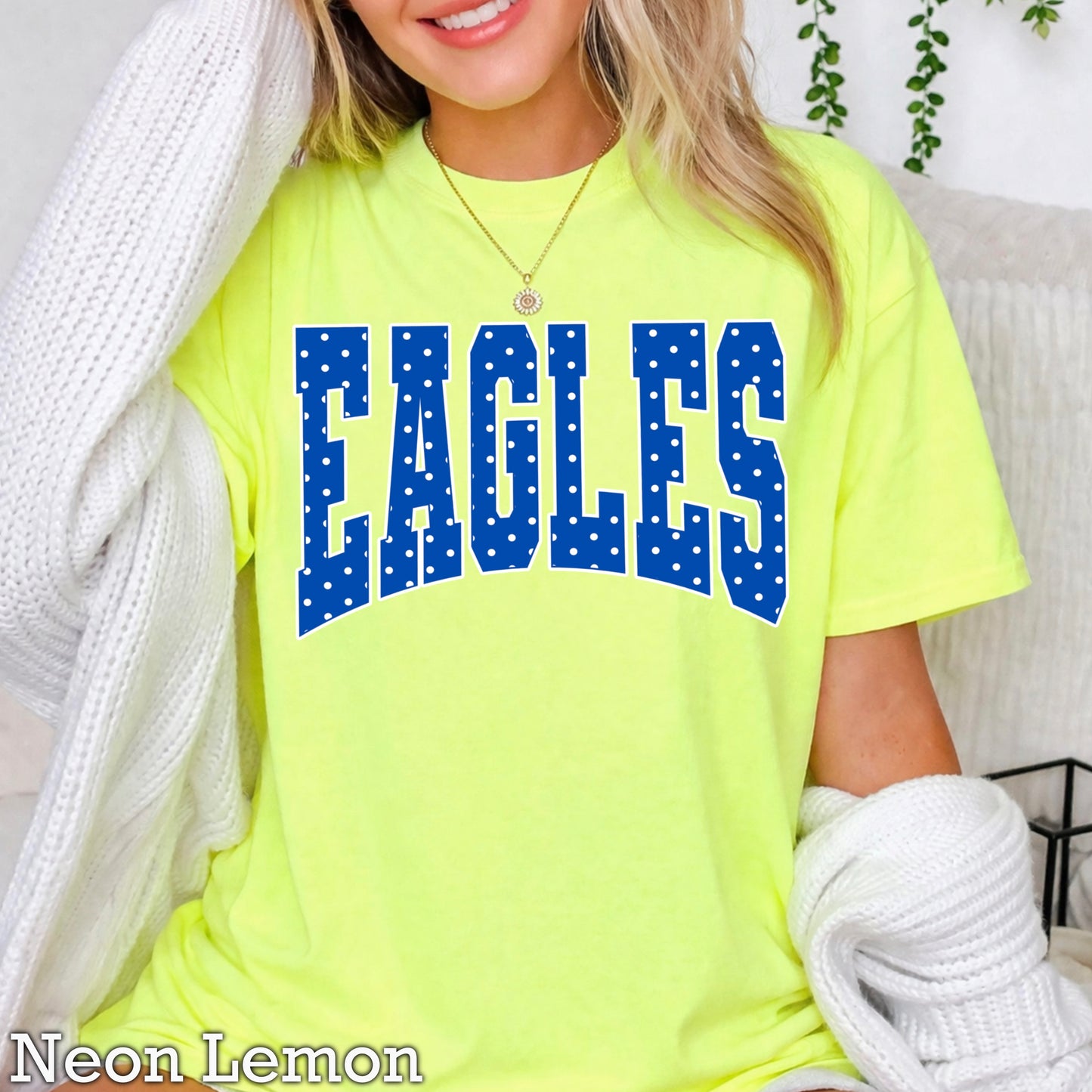 Eagles Polka Dot Comfort Color Graphic Tee