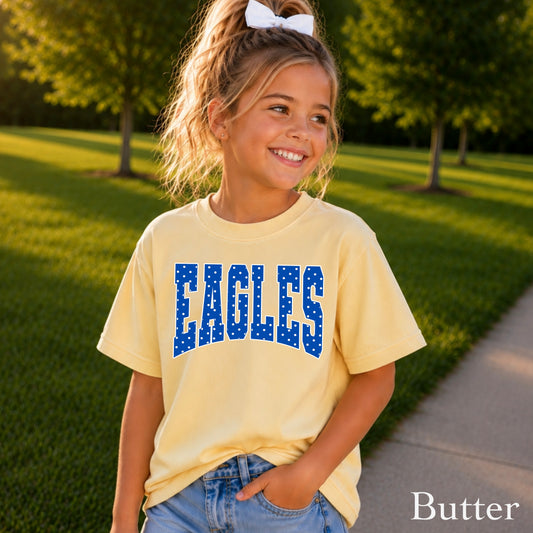 Eagles Polka Dot Youth Comfort Color T-Shirt