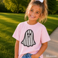 Lace Ghost Halloween Youth Comfort Color T-Shirt