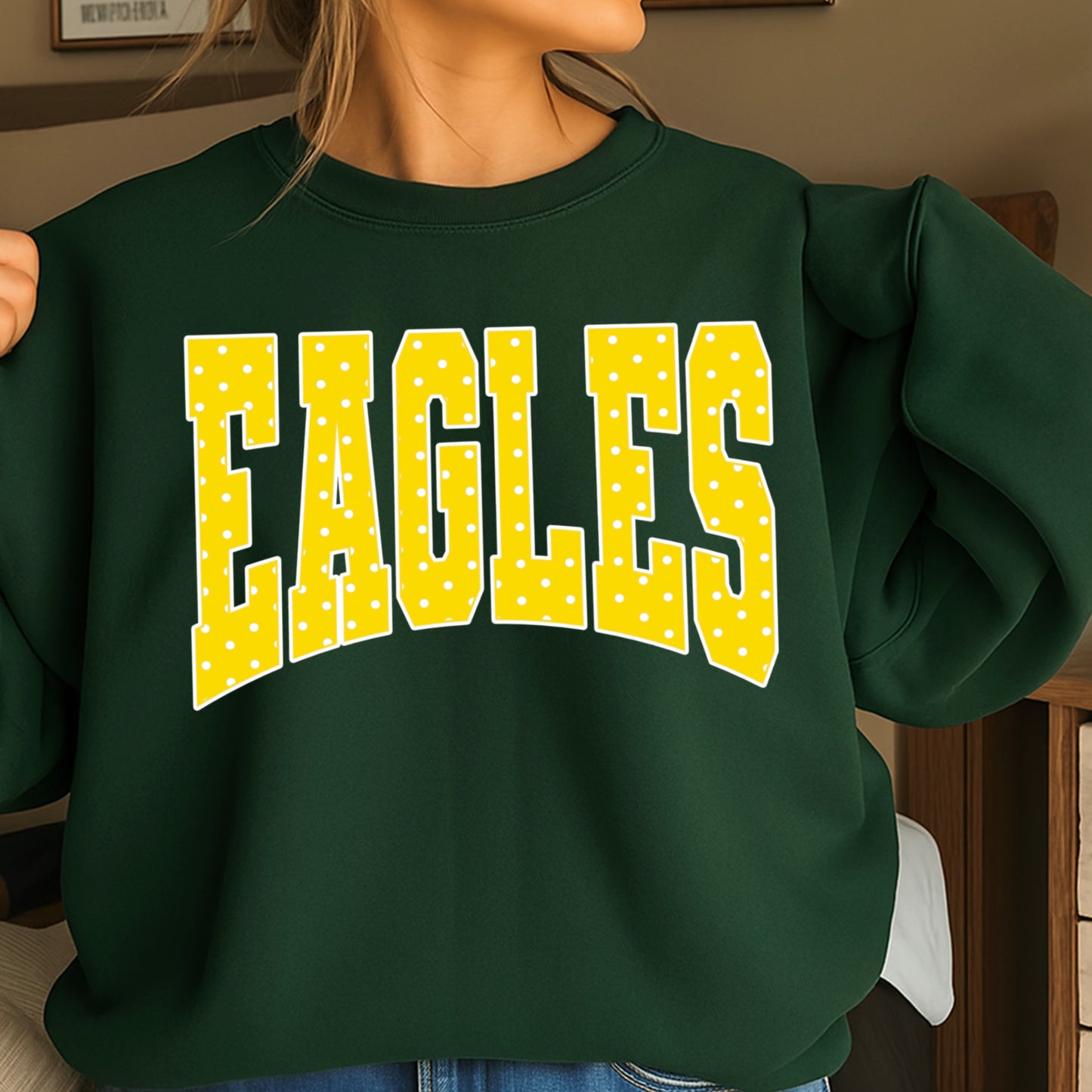 Eagles Polka Dot Crewneck Sweatshirt