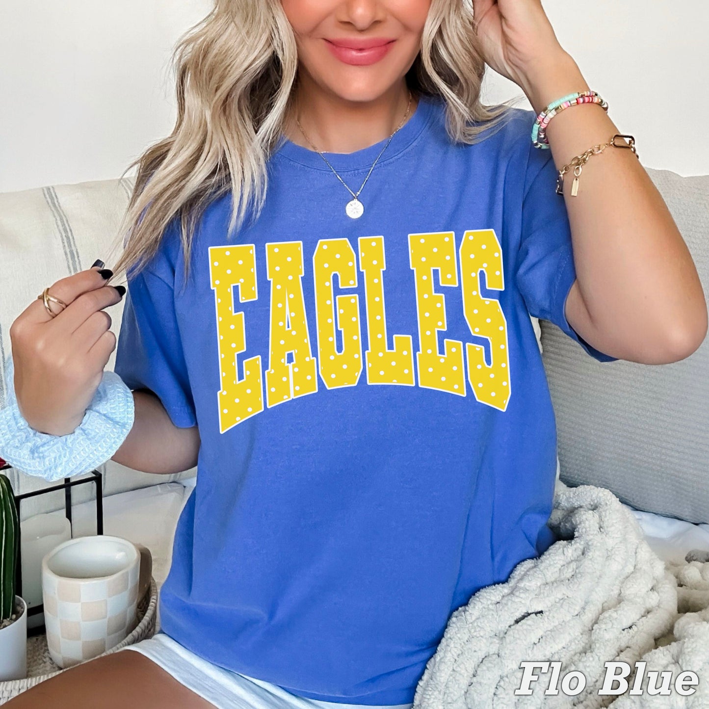 Eagles Polka Dot Comfort Color Graphic Tee