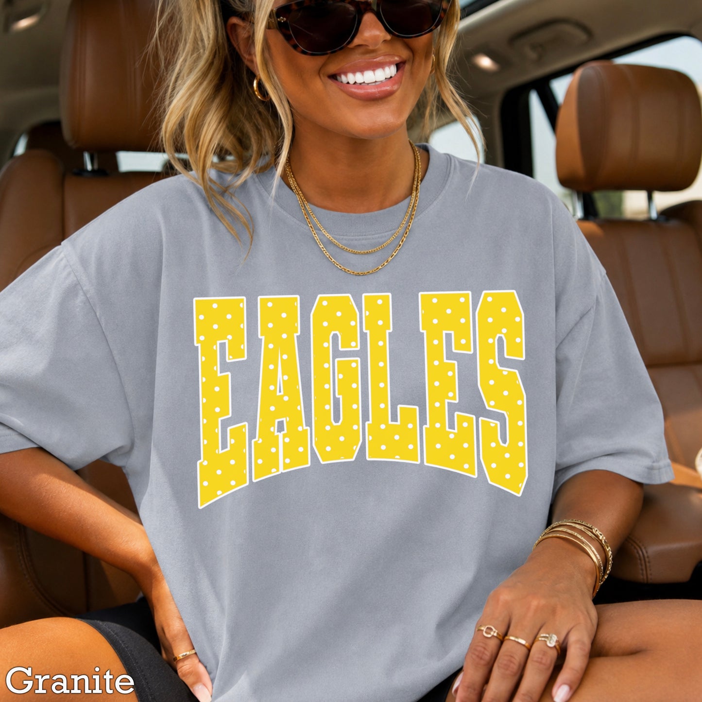 Eagles Polka Dot Comfort Color Graphic Tee