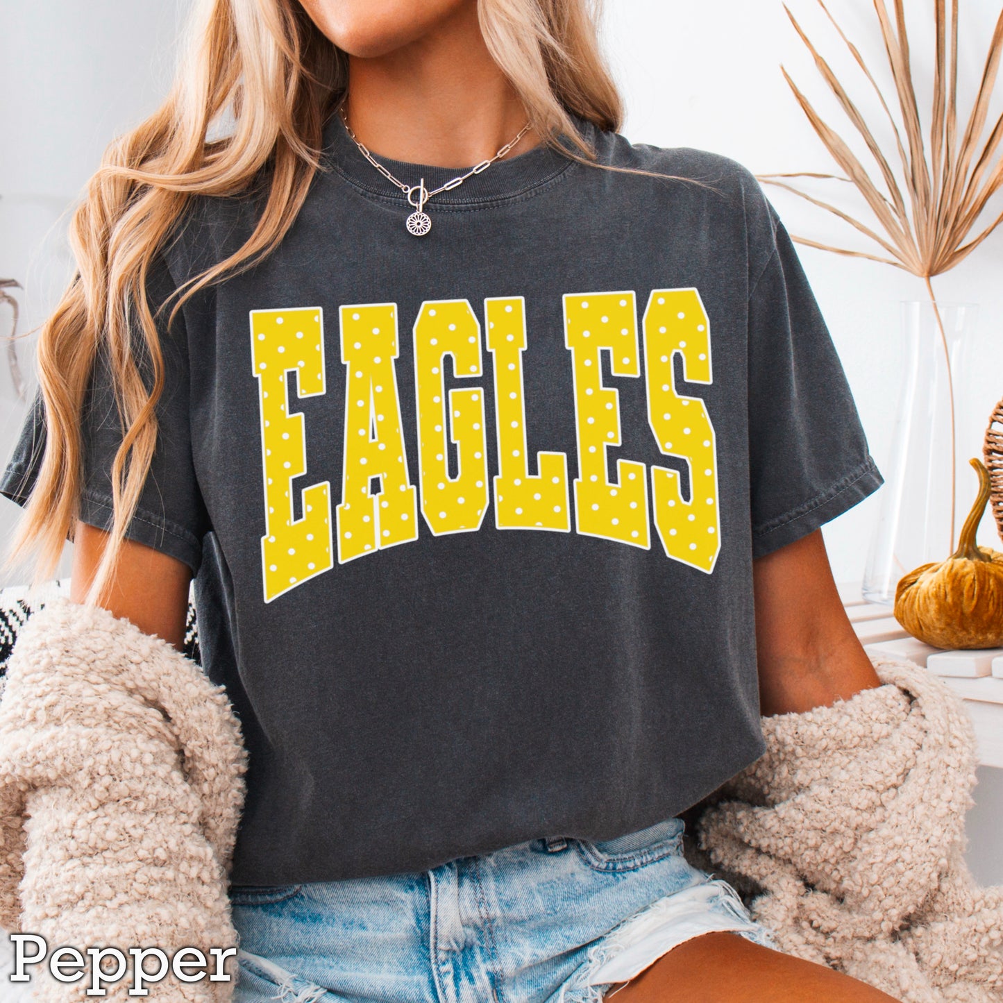 Eagles Polka Dot Comfort Color Graphic Tee