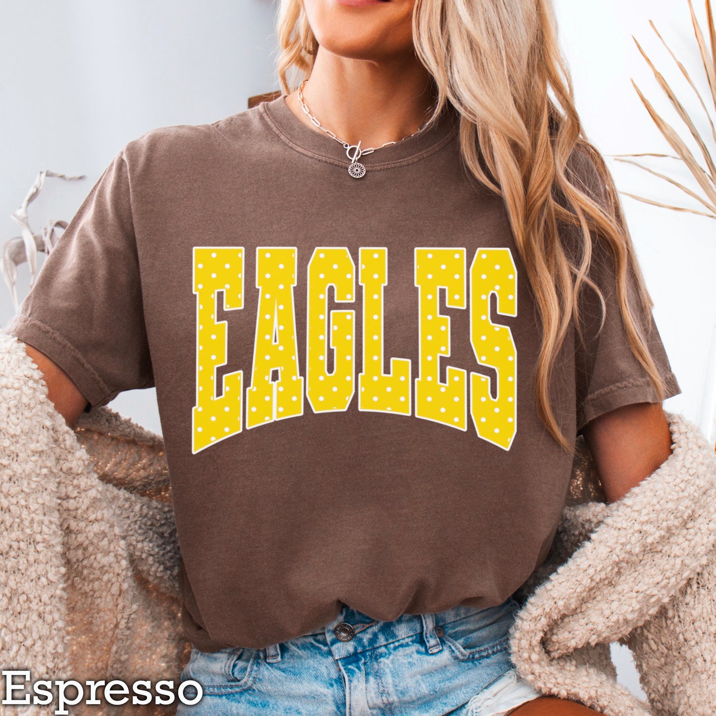 Eagles Polka Dot Comfort Color Graphic Tee