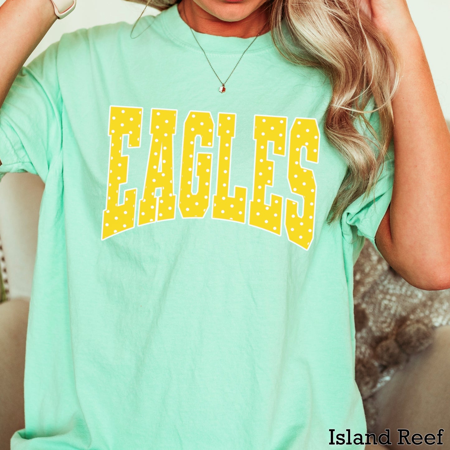 Eagles Polka Dot Comfort Color Graphic Tee