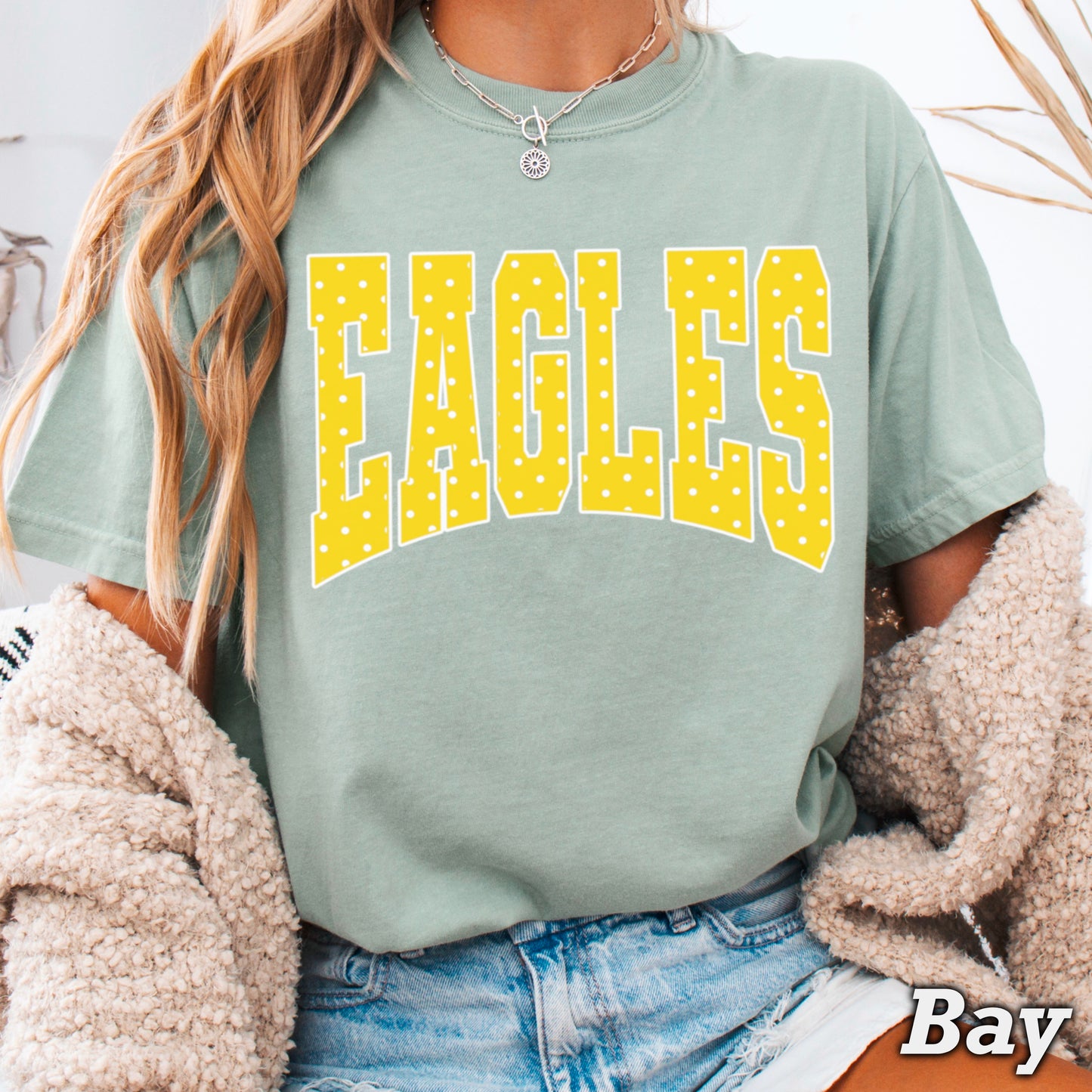 Eagles Polka Dot Comfort Color Graphic Tee
