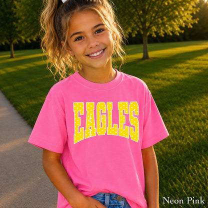 Eagles Polka Dot Youth Comfort Color T-Shirt