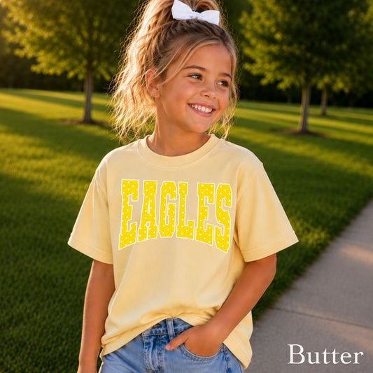 Eagles Polka Dot Youth Comfort Color T-Shirt