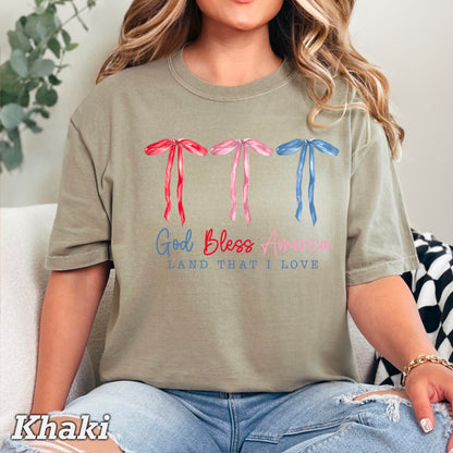 God Bless America Comfort Color Graphic Tee