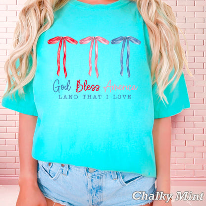 God Bless America Comfort Color Graphic Tee