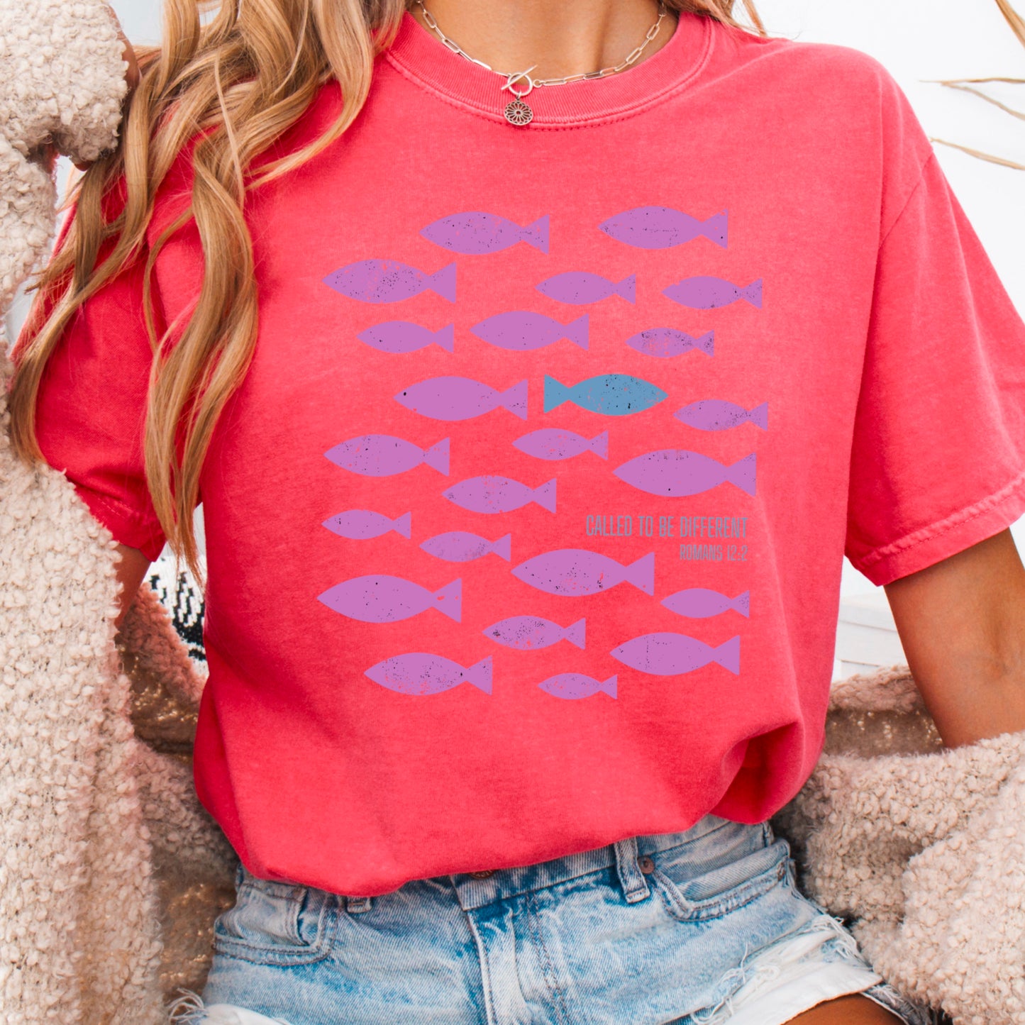 Called To Be Different Christian Comfort Color Graphic Tee