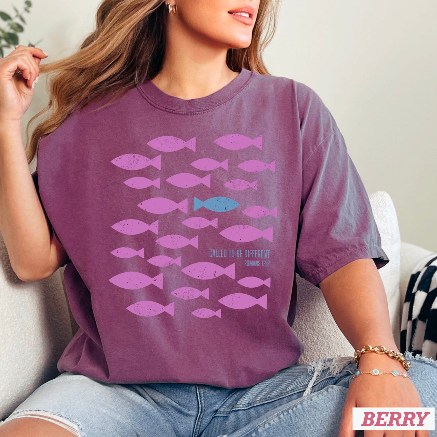 Called To Be Different Christian Comfort Color Graphic Tee