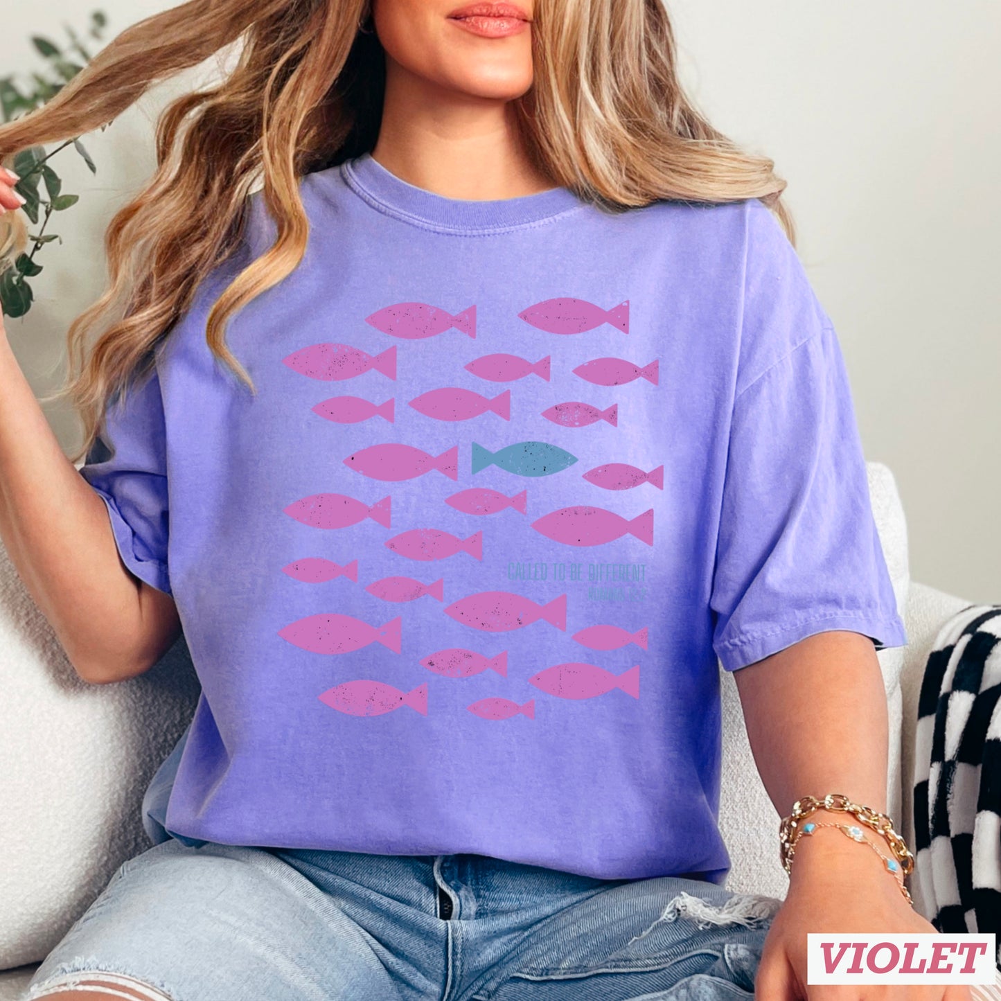Called To Be Different Christian Comfort Color Graphic Tee