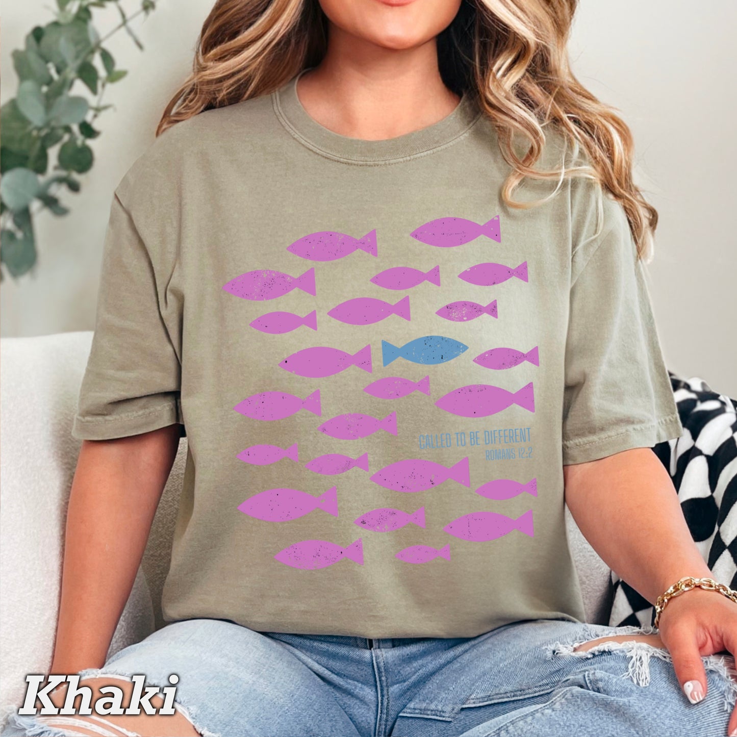 Called To Be Different Christian Comfort Color Graphic Tee
